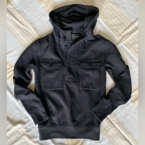 J. Crew ⚓️⛵️Nautical Pullover Outerwear Utility Hoodie - Picture 1 of 14